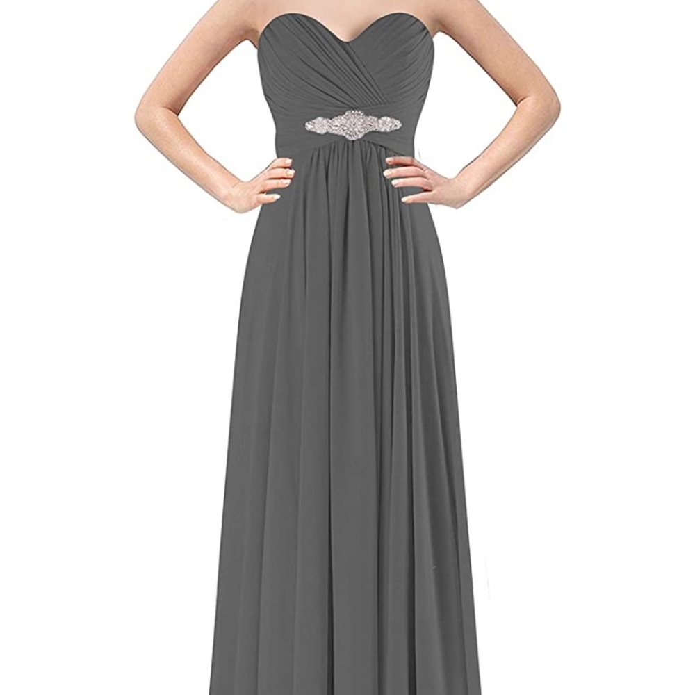Bridesmaid/Prom Dress - Dark grey